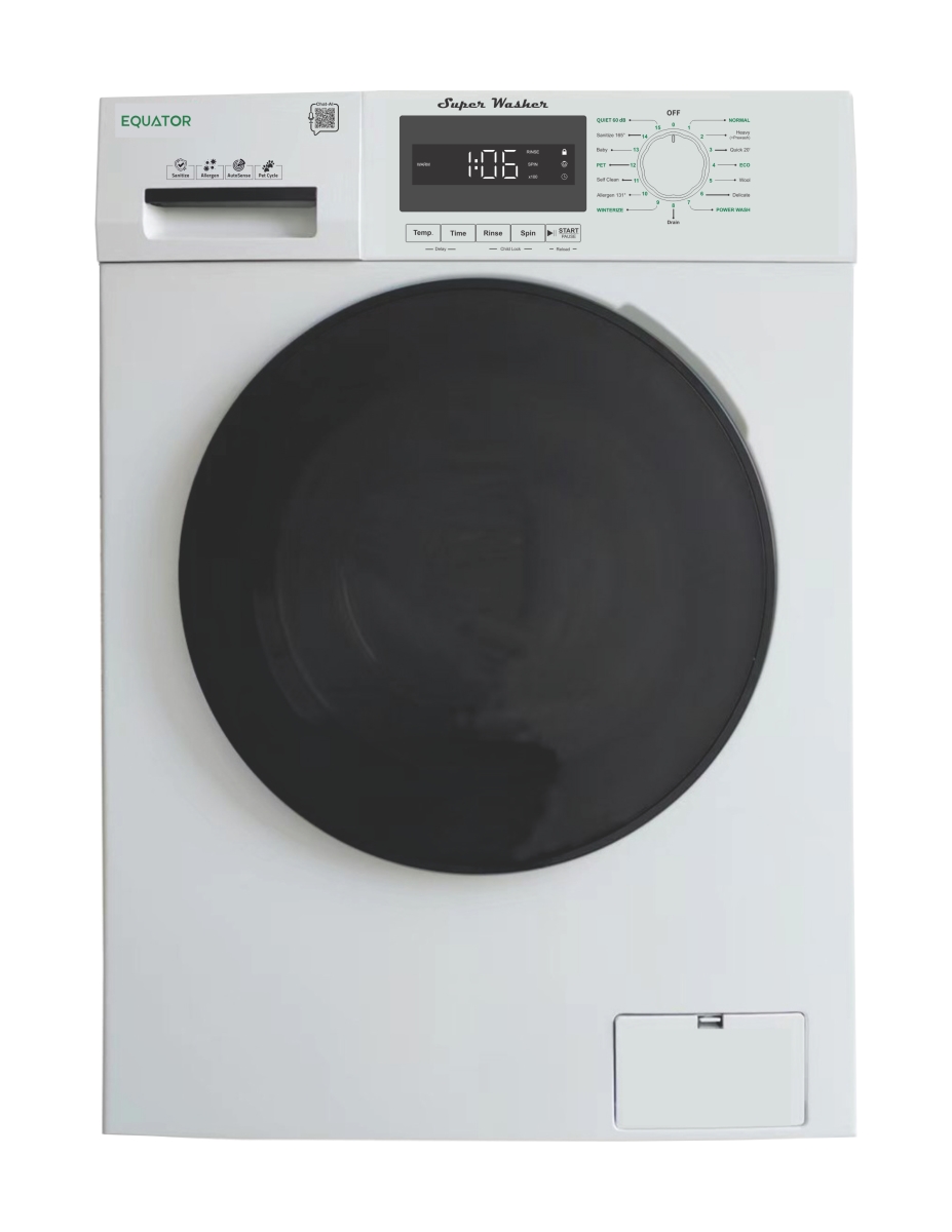 EW 840 Equator 24 Value Washer 2.5 cf/26 lbs w/ SIMPLE controls+POWER WASH 1400rpm 110V