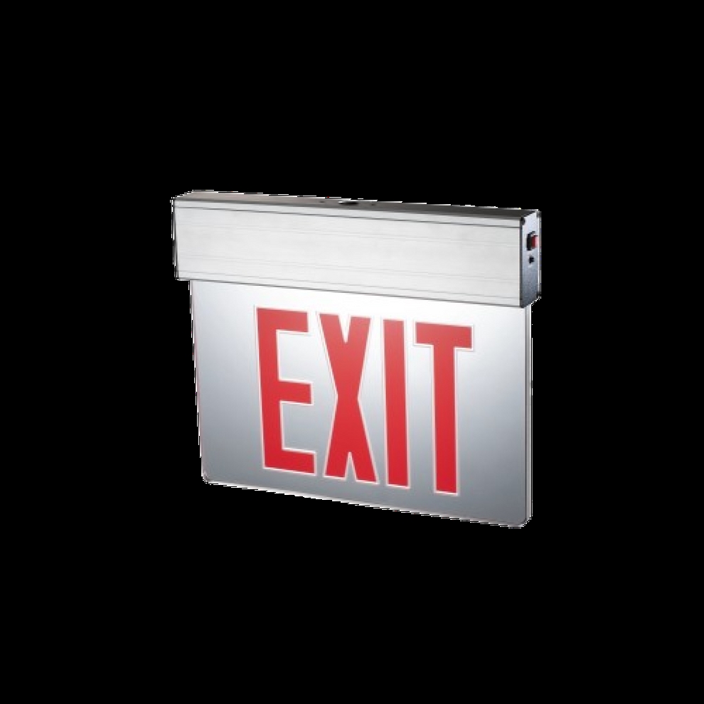 102-12600015-1 Green Double Face Edge Lit Exit Sign