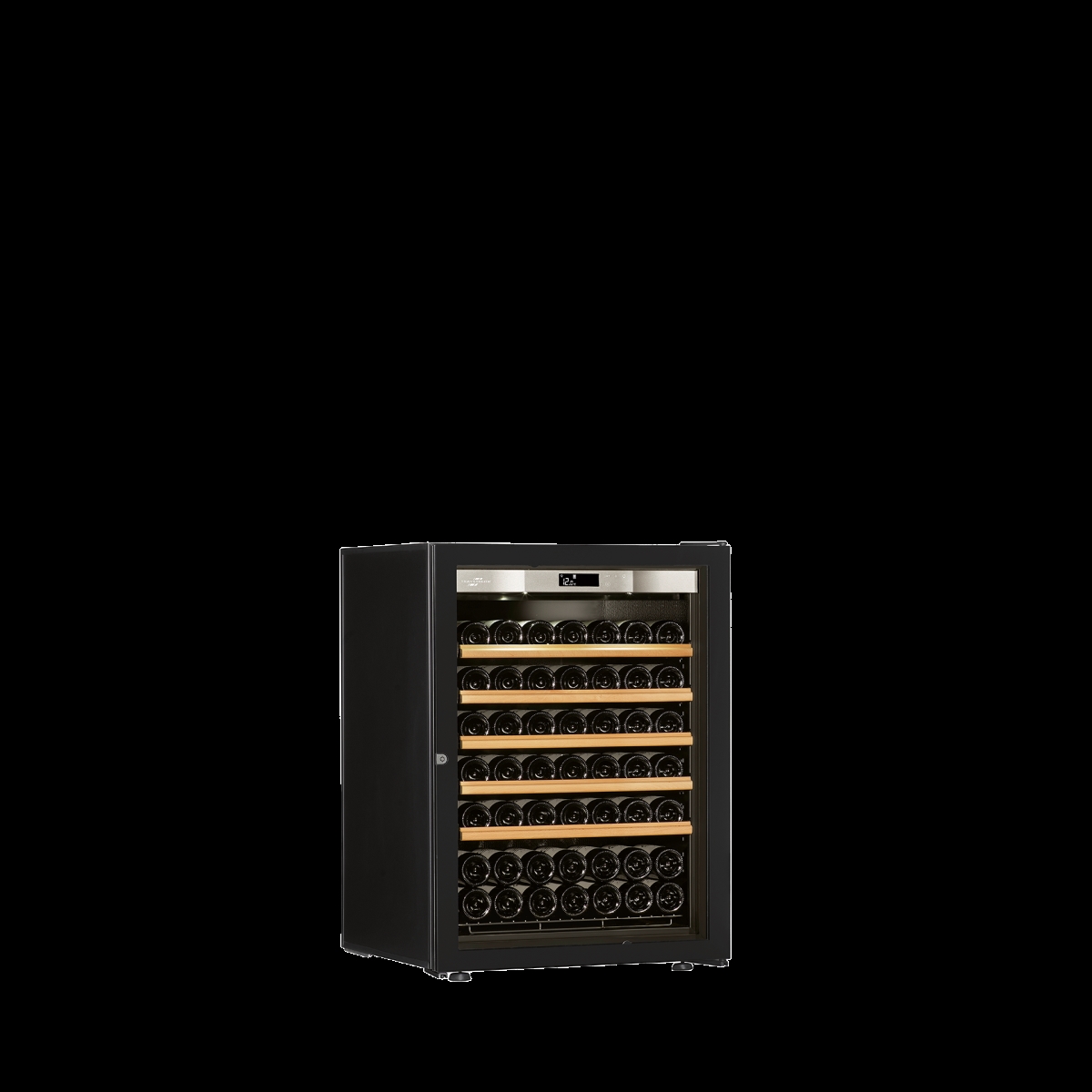 LOXXPV3-002-US  LOFT VINTAGE small single temperature 74-bottle wine fridge, W 27 in., 5 rolling shelves and full glass door