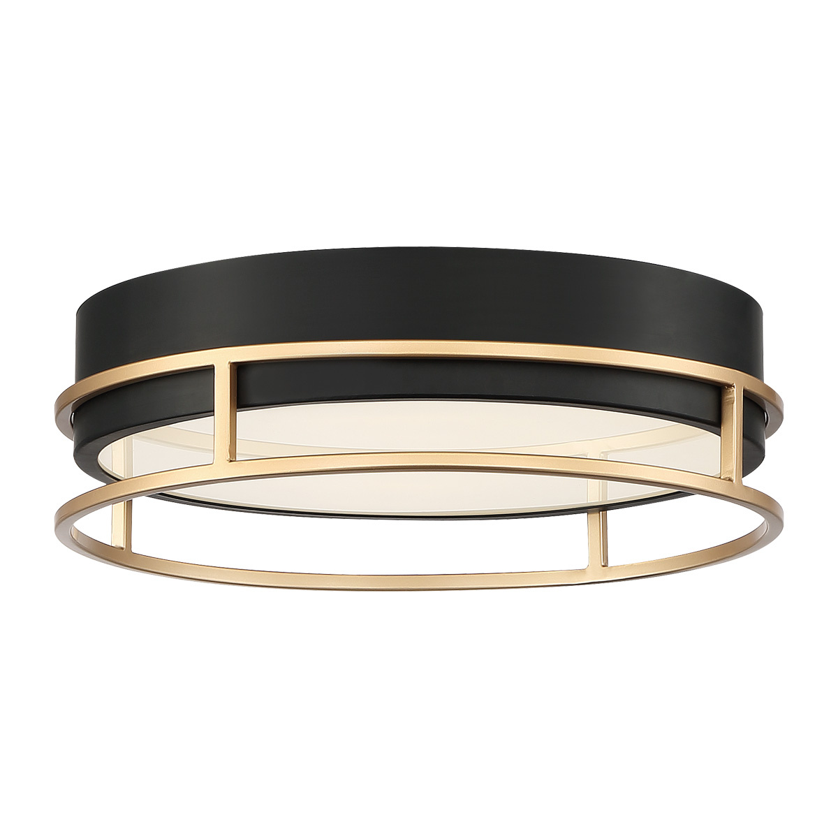 Picture of Eurofase 39315-014 Grafice 13 in. Gold & Black Mix Flush Mount Ceiling Light