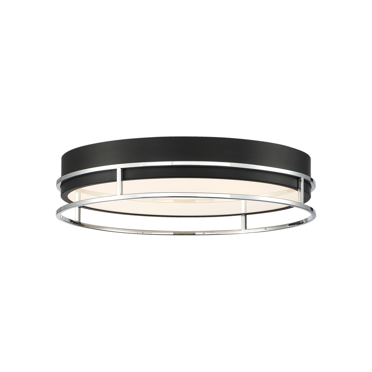 Picture of Eurofase 39408-020 Grafice 18 in. Silver & Black Mix Flush Mount Ceiling Light