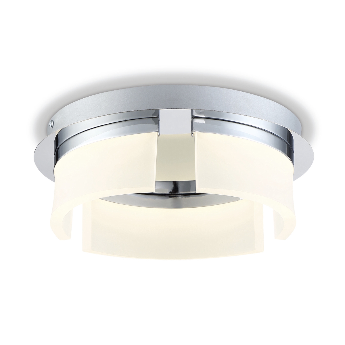 Picture of Eurofase 31798-013 Bria 11 in. Chrome White Acrylic Flush Mount Ceiling Light