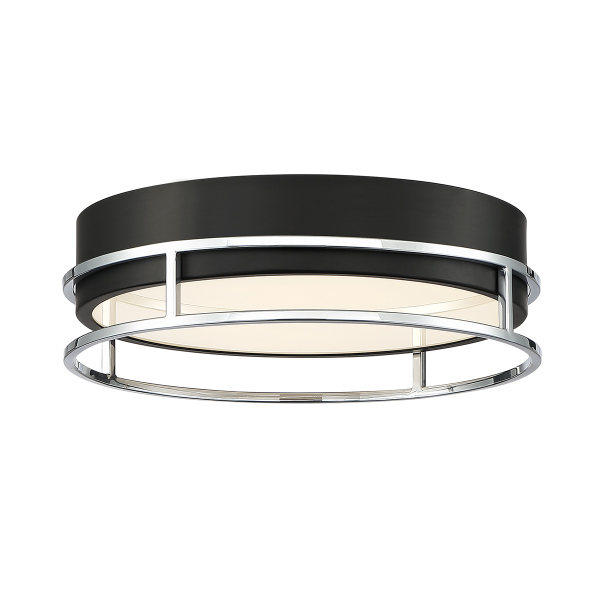 Picture of Eurofase 39315-021 Grafice 13 in. Silver & Black Mix Flush Mount Ceiling Light