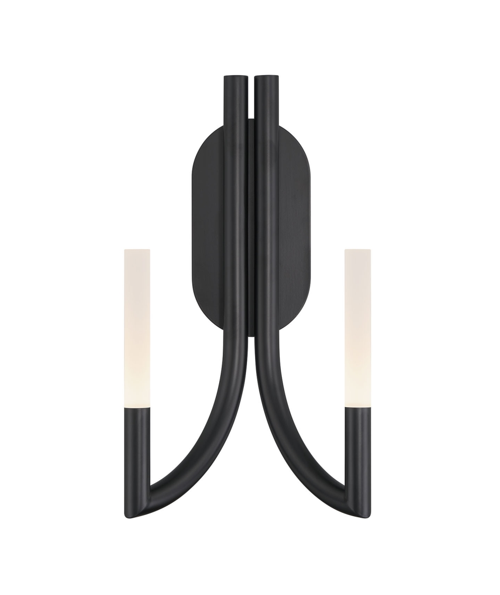 Picture of Eurofase 49009-033 Olette 2-Light 17 in. Matte Black Frosted Acrylic Wall Sconce