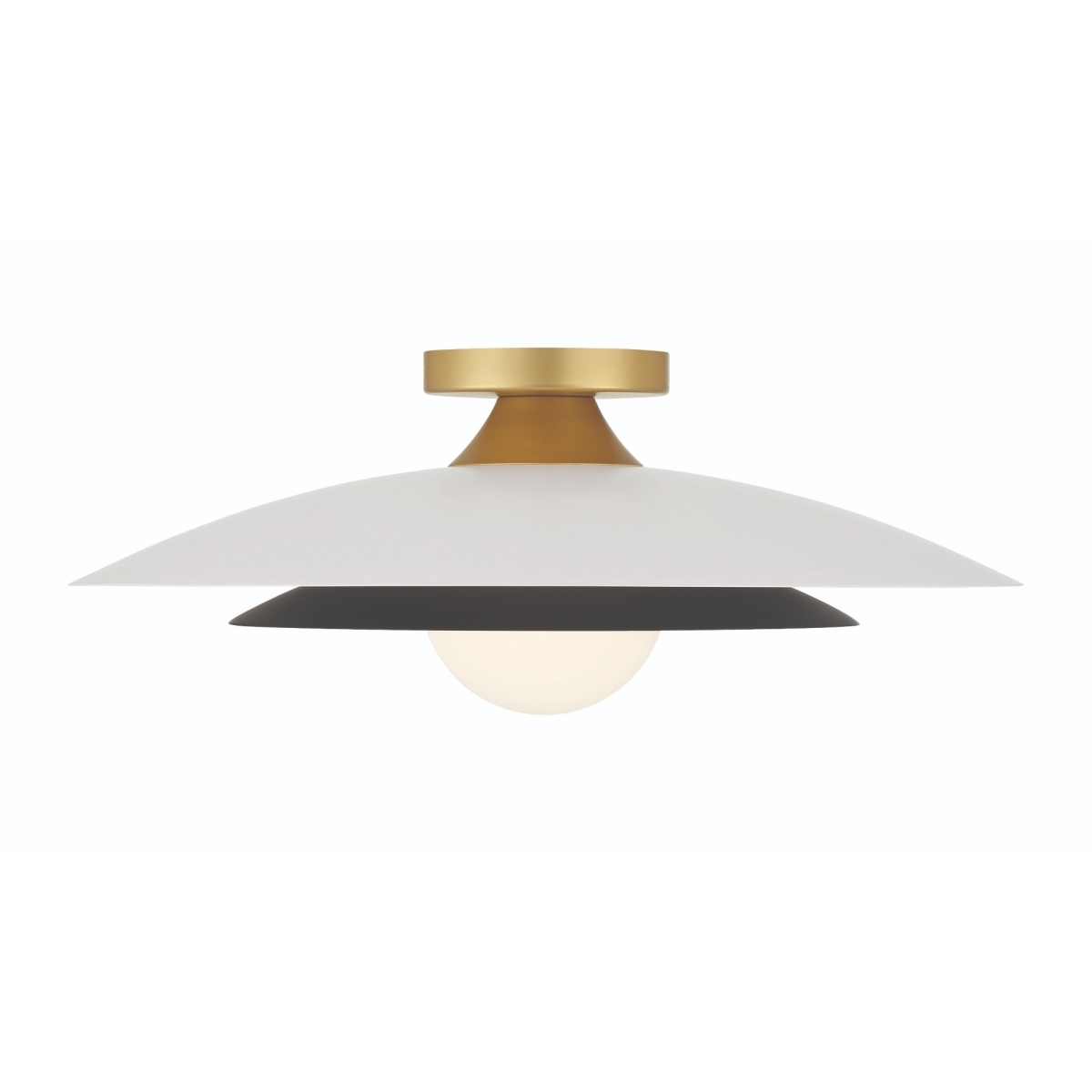 Picture of Eurofase 46815-019 Welsh 18 in. Matte White White Glass Flush Mount Ceiling Light