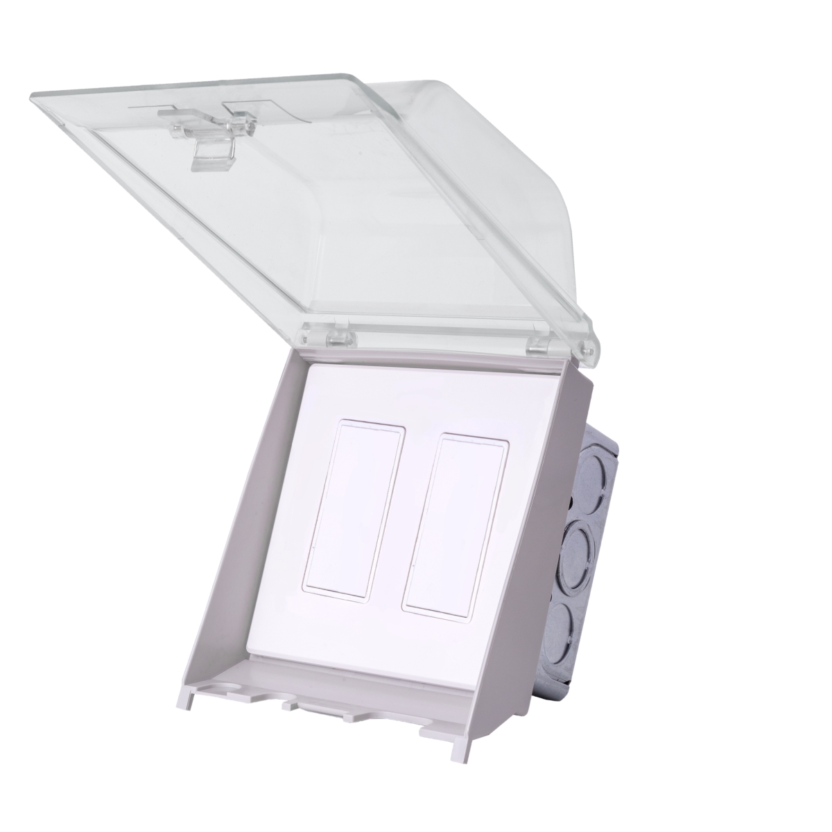 EFDWSPW2 2 Single Paddle, On/Off Switch, Weatherproof,Wh