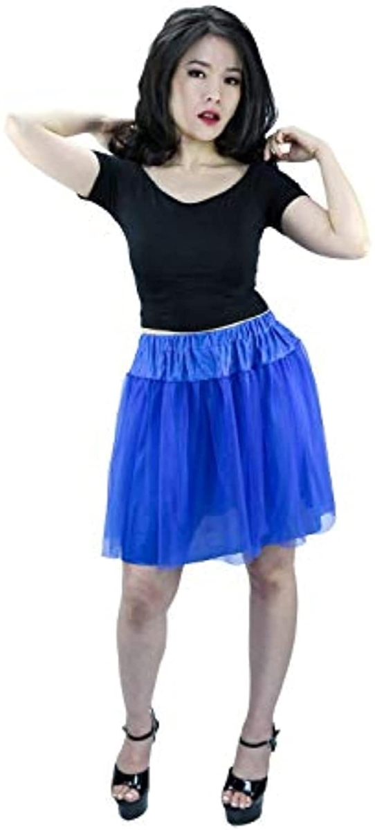 Picture of Malco Modes 823-RB-OS Chiffon Tutu Adjustable Opaque Skirt&#44; Royal Blue - One Size