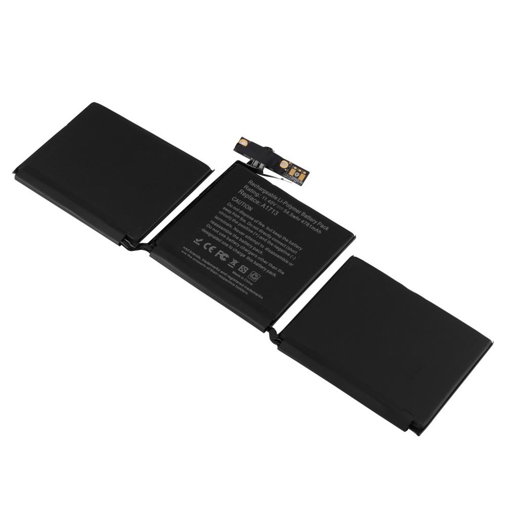 A1713-ER Replaces Apple Laptop Battery for 13 in. Pro Apple MacBook 2016 & 2017 - Black