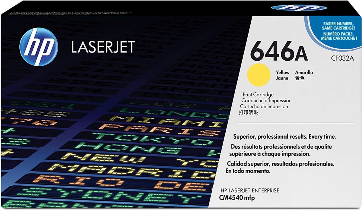 Picture of eReplacements CF032A LaserJet Toner Catridge - Yellow