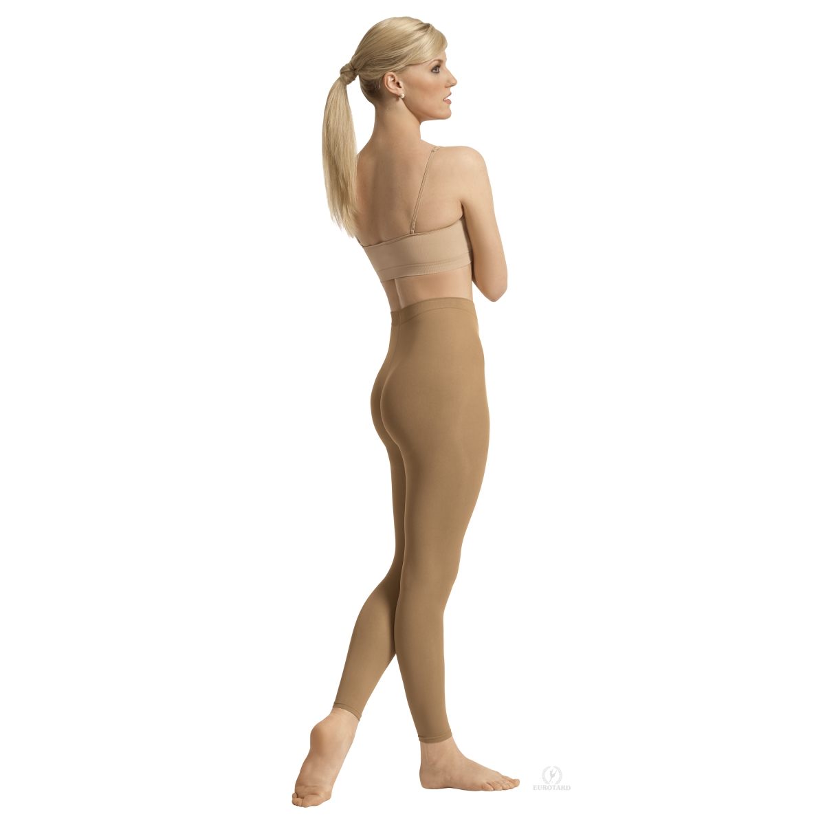 Picture of EuroSkins 212-C-S-M Intimates Adult Non-Run Footless Tights&#44; Caramel - Small & Medium