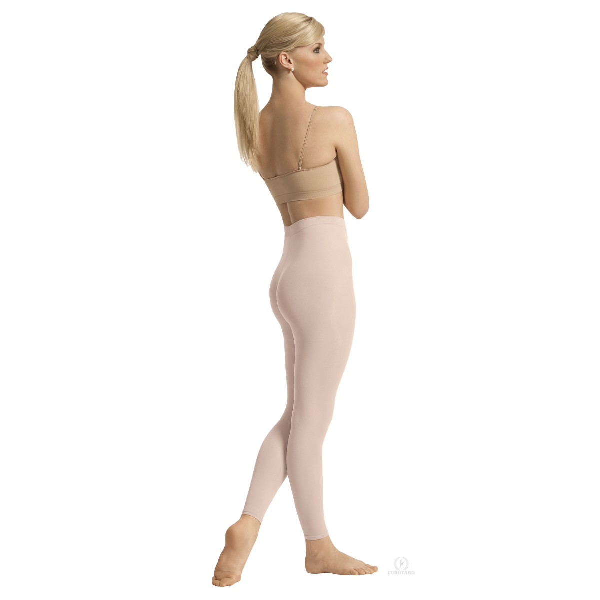 Picture of EuroSkins 212-TP-S-M Intimates Adult Non-Run Footless Tights&#44; Theatrical Pink - Small & Medium