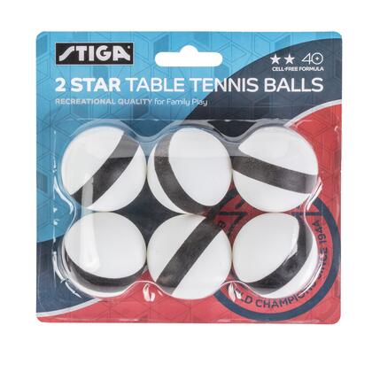 Picture of Stiga T1427 2-Star Spintracker Table Tennis Balls&#44; White