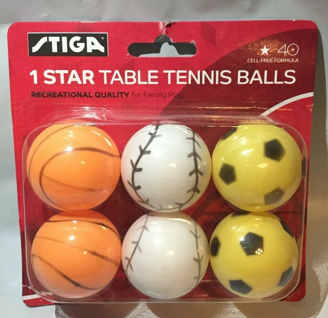 Picture of Stiga T1405 1-Star Table Tennis Balls&#44; Sports - Pack of 6