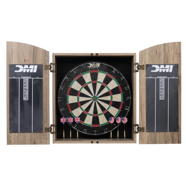 Picture of American Legend AL6000W Barnwood Dartboard Cabinet with Wheat Finished Barn Style Doors