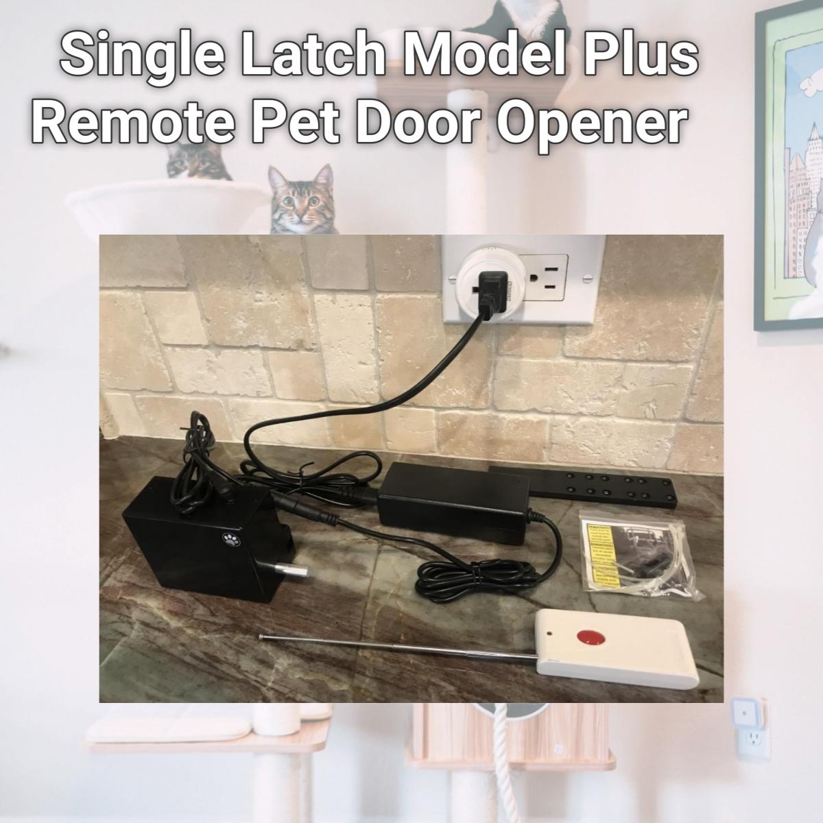 Picture of Easy Out Deluxe EODP-01 Single Latch Model Plus Remote Pet Door Opener