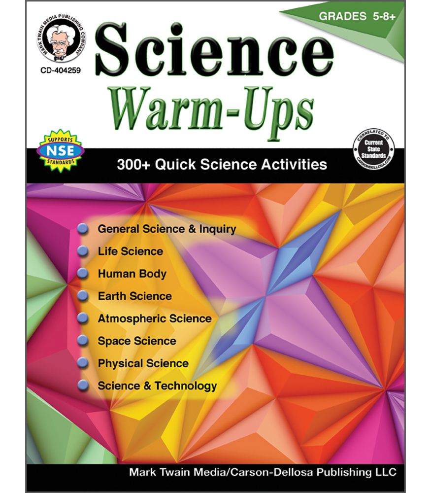 Picture of Carson Dellosa CD-404259 Science Warm-Ups Resource Book&#44; Grades 5-8