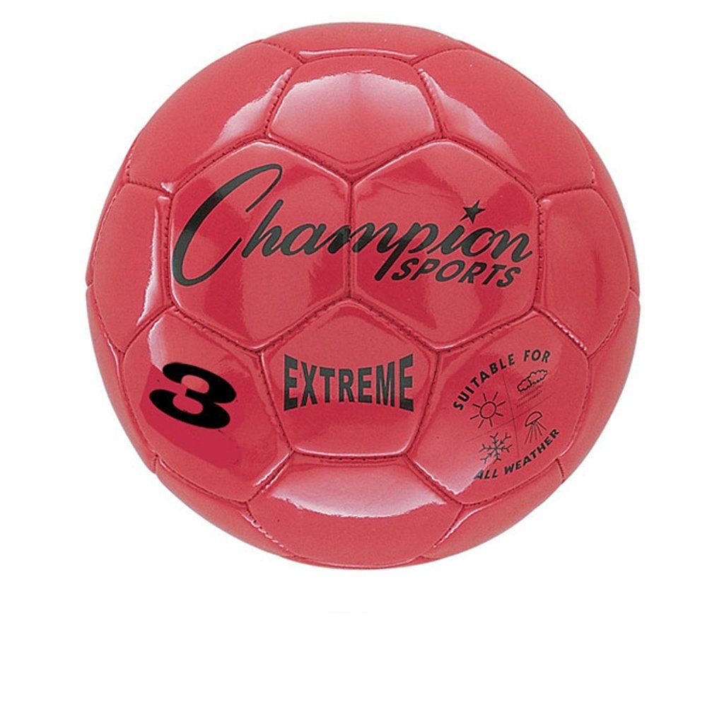 Picture of Champion Sports CHSEX3RD 3 Size Extreme Series Soccer Ball - Red