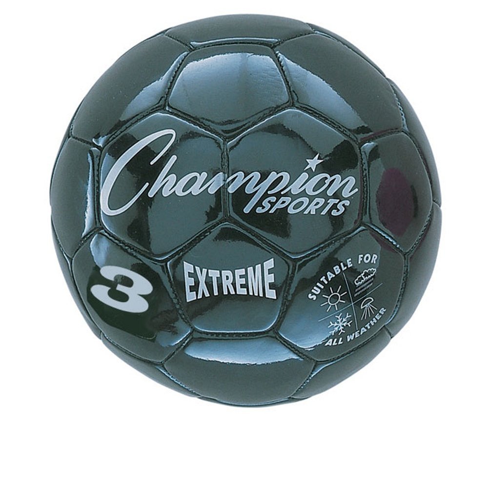 Picture of Champion Sports CHSEX3BK 3 Size Extreme Series Soccer Ball - Black
