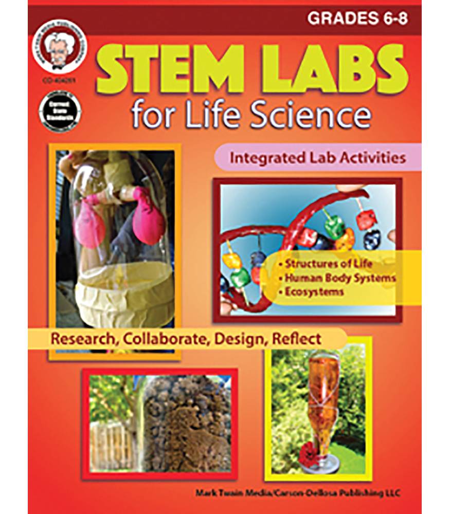 Picture of Carson Dellosa CD-404261 STEM Labs for Life Science Resource Book&#44; Grades 6-8