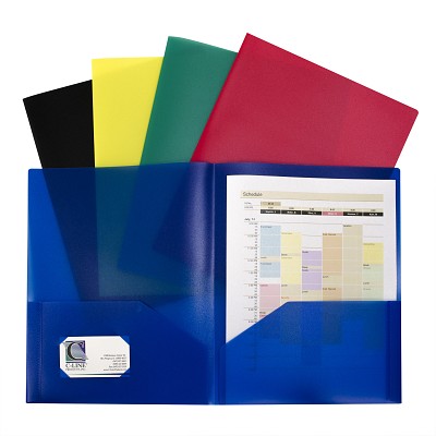 Picture of C-Line Products CLI32950 Two-Pocket Heavyweight Poly Portfolio Folder