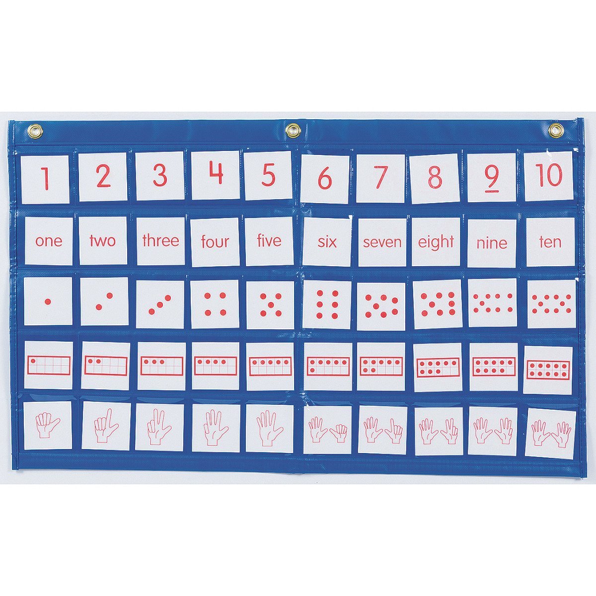 Picture of Didax-211773 Number Path Pocket Chart with Cards