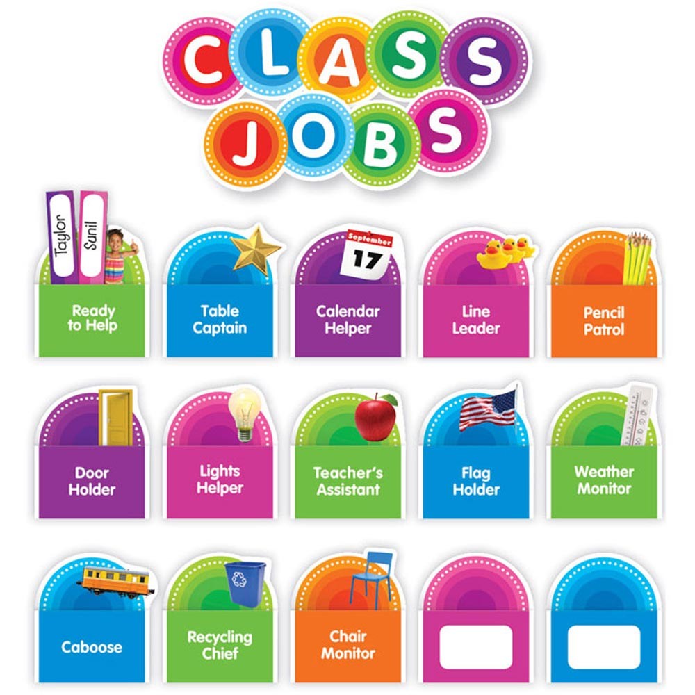 Scholastic Teaching Resources  Color Your Classroom Class Jobs Bulletin Board Set