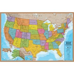 Picture of Round World Products RWPHMP02 24 x 36 in. USA Puzzle, 500 Pieces