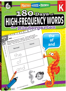 180 Days of High-Frequency Words for Kindergarten, Grade K
