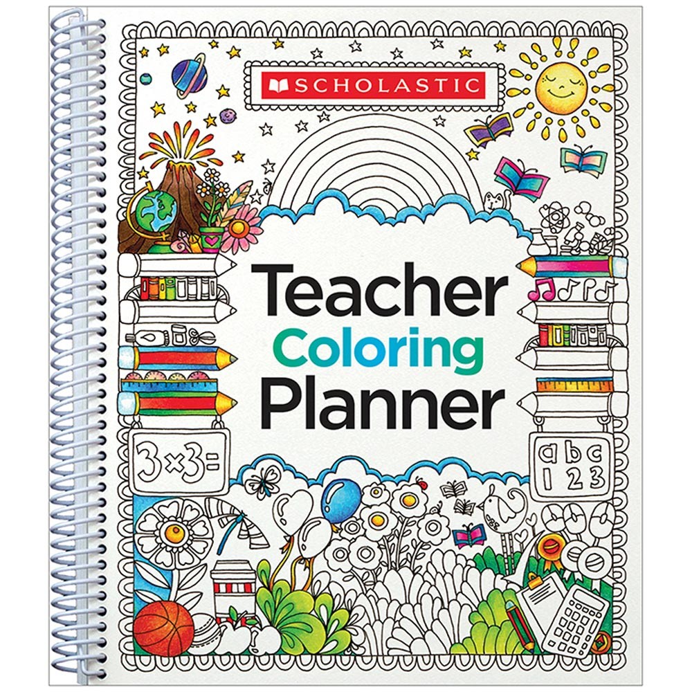 Picture of Scholastic Teaching Resources SC-809292 Teacher Coloring Planner
