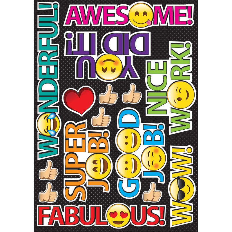 Picture of Ashley Productions ASH77801 Emoji Rewards Die Cut Magnets