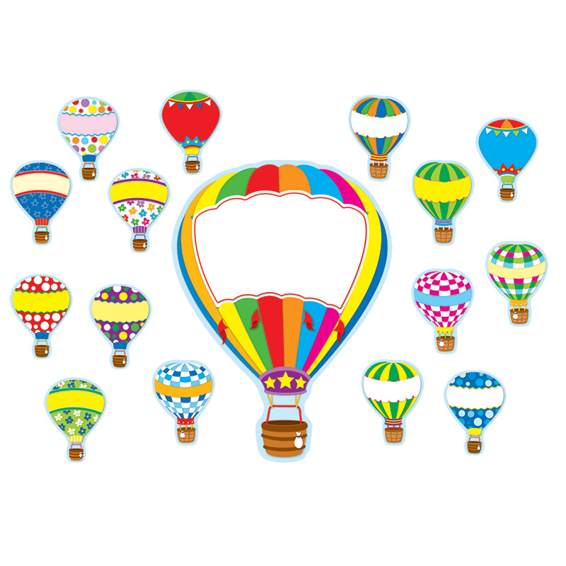 Picture of Carson Dellosa CD-110163 Hot Air Balloons Bulletin Board Set