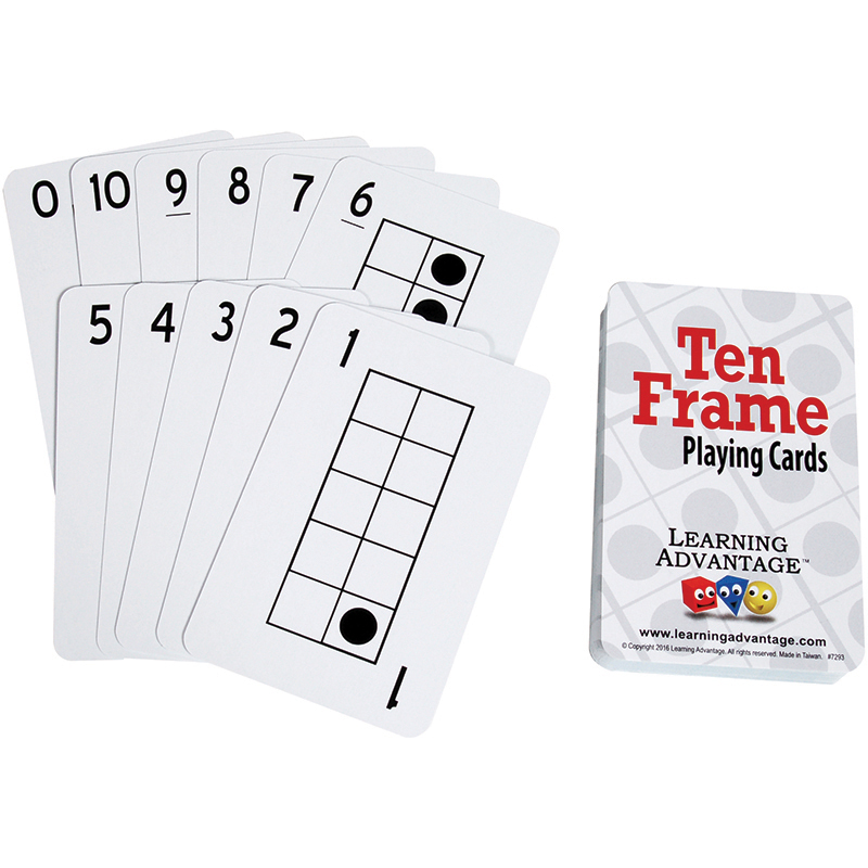 Picture of Learning Advantage CTU7293 Ten Frames Playing Cards