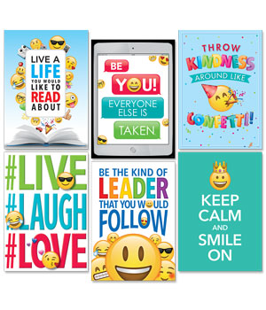 Picture of Creative Teaching Press CTP8093 Emoji Fun Inspire U Posters&#44; Pack of 6