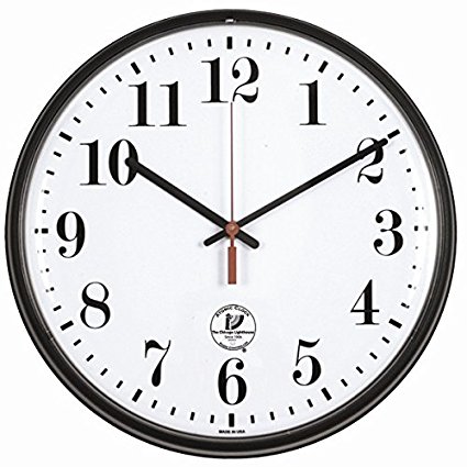 Picture of Chicago Lighthouse Industries ILC67300300 Atomic Wall Clock&#44; Black - 12.75 in.