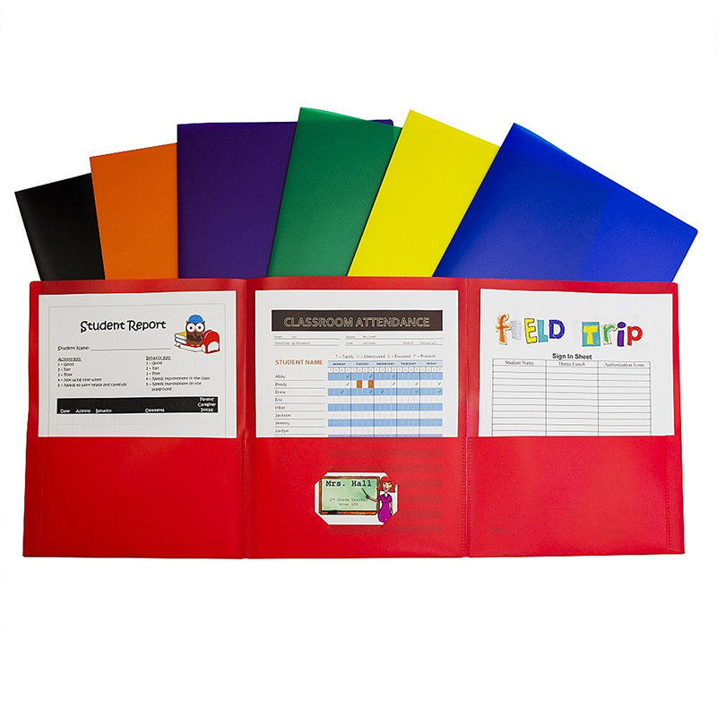 C-Line Products  Trifold Poly Portfolio - Pack of 24