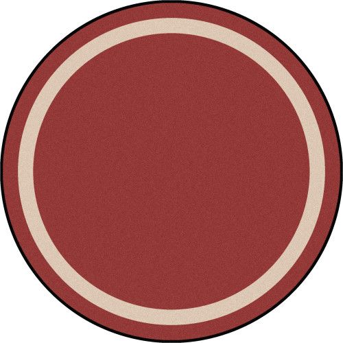 Portrait Round Rug, 7 ft. 7 in. - Wine