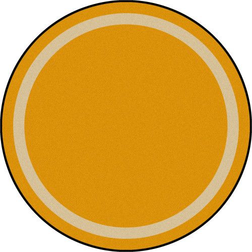 Portrait Round Rug, 7 ft. 7 in. - Goldenrod
