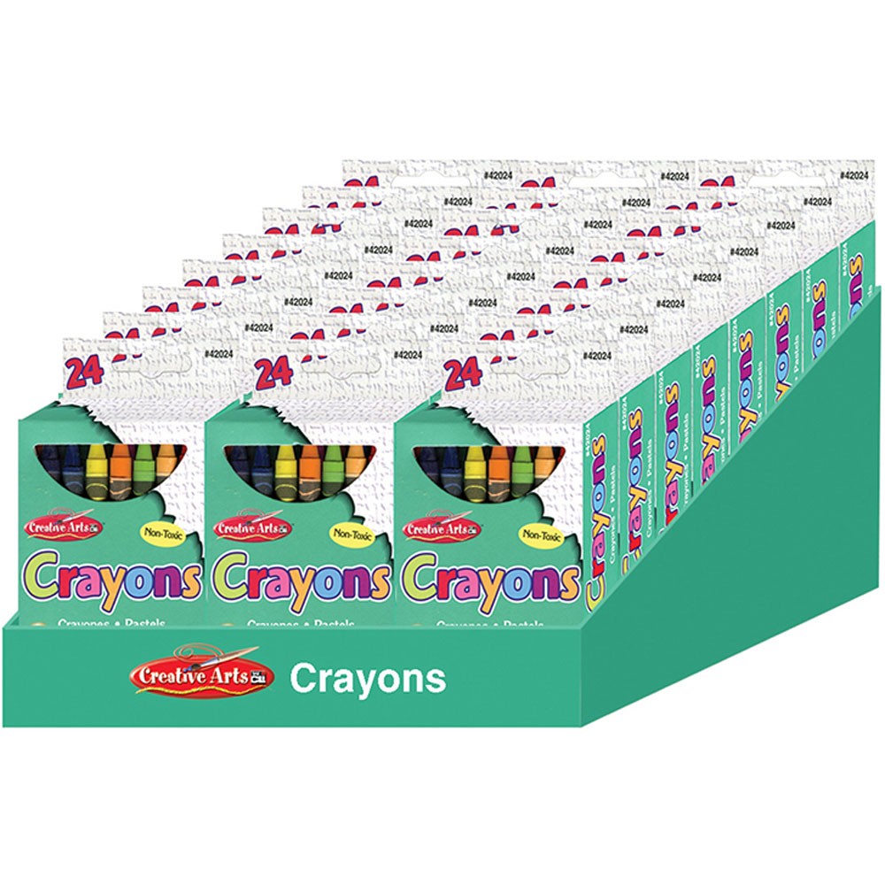 Picture of Charles Leonard CHL42024ST 24 Crayons&#44; Assorted Colors - Boxes of 24