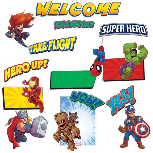 Picture of Eureka EU-847042 Marvel Super Hero Adventure Welcome Bulletin Board Sets