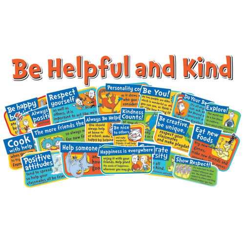 Picture of Eureka EU-847040 Dr. Seuss Be Kind & Helpful Bulletin Board Set