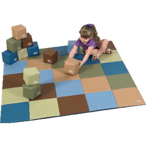 Picture of Childrens Factory CF-705390 Matching Patchwork Mat & Blocks Set&#44; Woodland Color