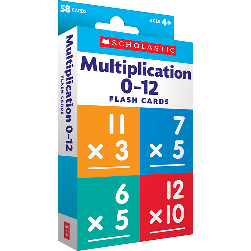Picture of Scholastic Teaching Resources SC-823357 Multiplication 0-12 Flash Cards