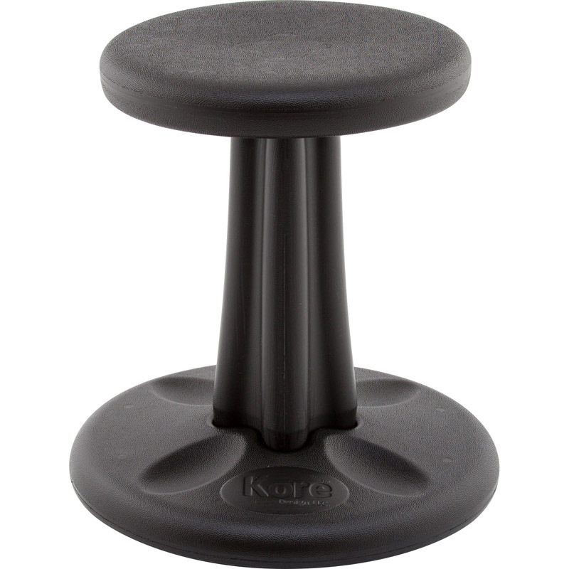 14 in. Kore Wobble Chair  Black