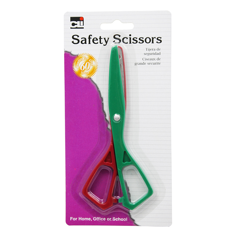 Picture of Charles Leonard CHL80512 5.5 in. Safety Plastic Scissors  Assorted Colors