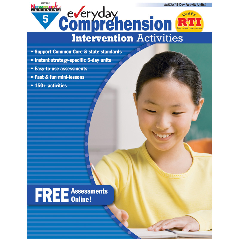 Picture of Newmark Learning NL-0413 Everyday Comprehension Grade 5 Intervention Activities