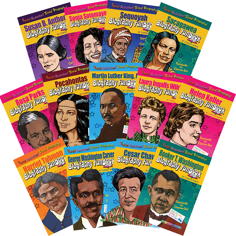 Picture of Gallopade GALFBSETWMK Women &amp; Minorities Who Shaped Our Nation Biography Funbooks
