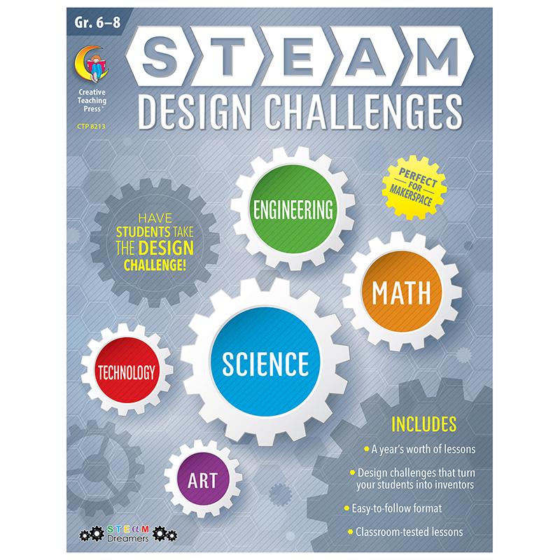 Picture of Creative Teaching Press CTP8213 Steam Design Challenges Book, Grades 6-8