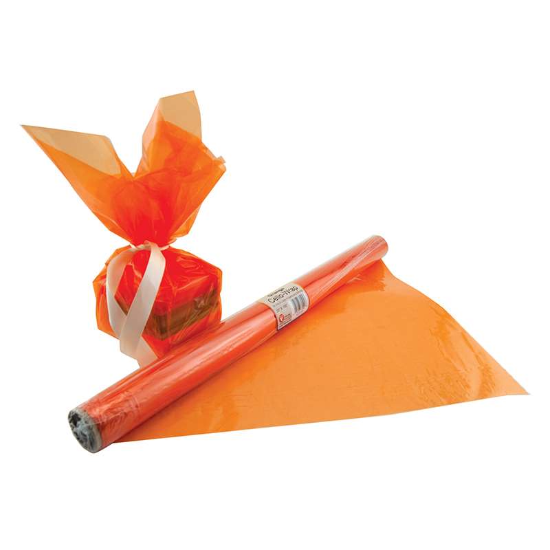HYGLOSS Products INC. (6 RL) Cello WRAP ROLL Orange