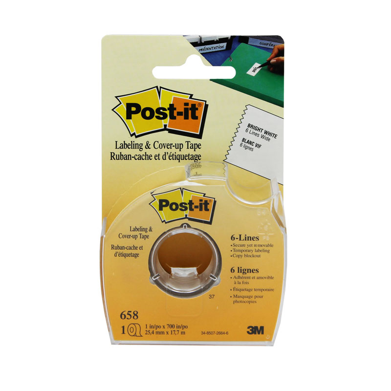 Picture of 3M MMM658BN 1 x 700 in. Post it Labeling & Cover-Up Tape&#44; 4 Roll