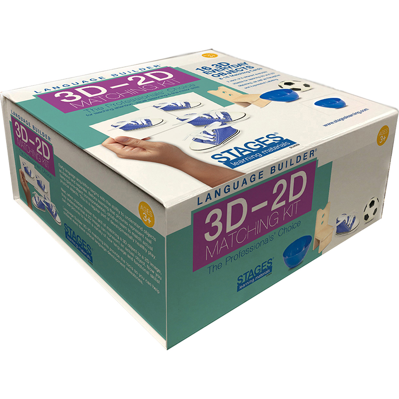 Picture of Stages Learning Materials SLM009 Language Builder 3D - 2D Matching Kit